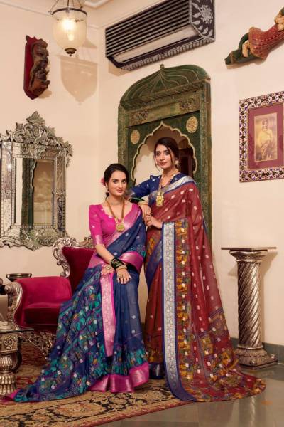 VEDANTI BY LNB DESIGNER POLY COTTON DESIGNER SAREES WHOLESALER IN INDIA